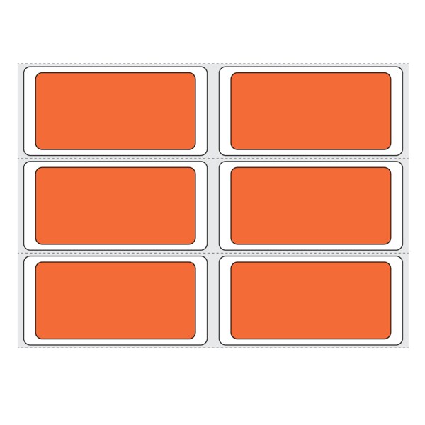 Direct Thermal Piggy Back Label, Individual 2-up 13/16" x 1-11/16"